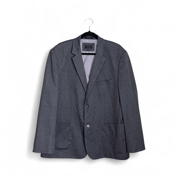 Men’s 7 Diamonds Heathered Denim/Light Navy Sports Coat/Blazer XXL - Picture 1 of 13